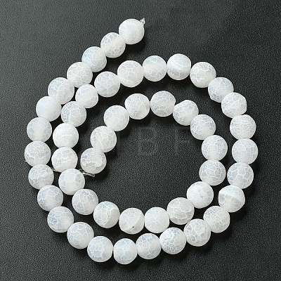 Natural Weathered Agate Beads Strands X-G-G589-8mm-03-1