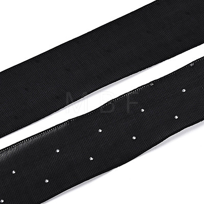 Single Face Printed Polyester & Acrylic Satin Ribbon SRIB-T009-06B-1