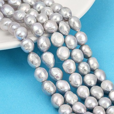 Natural Cultured Freshwater Pearl Beads Strands PEAR-P064-20K-07E-1