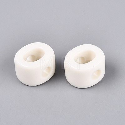 Opaque Acrylic European Beads OACR-M027-01O-06-1