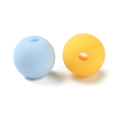 Rubberized Style Imitated Silicone Acrylic Beads X1-MACR-D029-01A-1