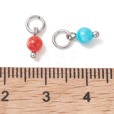 Dyed Natural Freshwater Shell Pendants PALLOY-JF05441-02-1