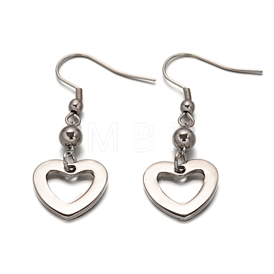 Heart 304 Stainless Steel Necklaces SJEW-F049-05-1