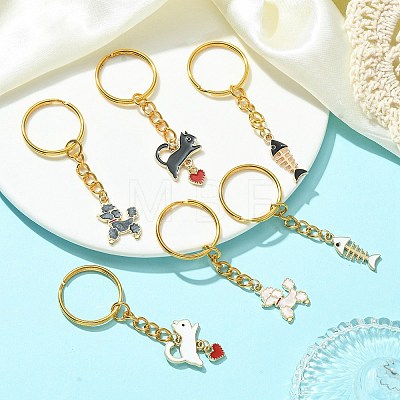 Alloy Enamel Pendant Keychain KEYC-JKC00568-1