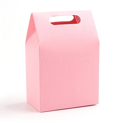Rectangle Paper Bags with Handle and Clear Rectangle Shape Display Window CON-D006-01B-04-1