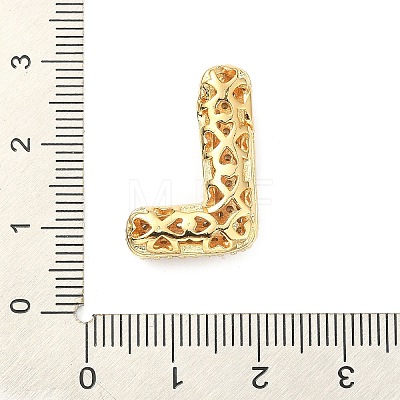 Rack Plating Brass Micro Pave Cubic Zirconia Pendants KK-Q790-01L-G-1