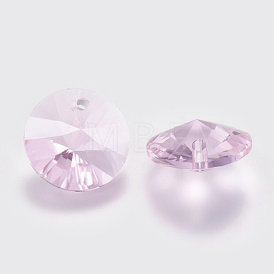 Faceted Glass Rhinestone Charms RGLA-F049-10mm-223-1
