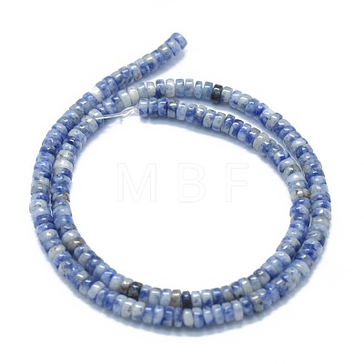 Natural Blue Spot Jasper Beads Strands G-F631-A17-1
