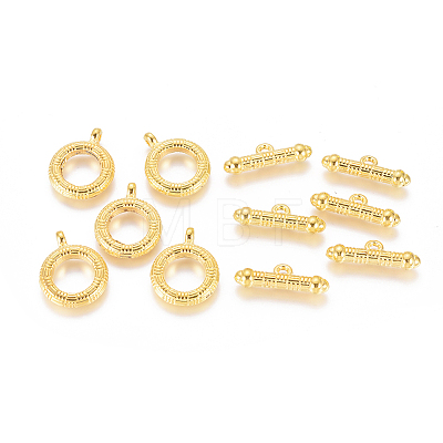 Alloy Ring Toggle Clasps PALLOY-J471-31G-1