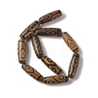 Tibetan Style dZi Beads Strands G-A024-01S-1