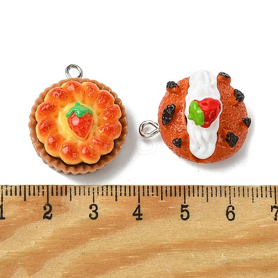 Opaque Resin Pendants RESI-P038-A02-1