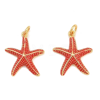 Brass Enamel Pendants KK-CBAEBFB-14G-03-1