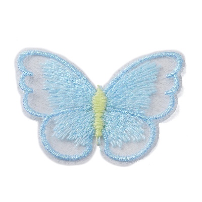 Sew on Computerized Embroidery Polyester Clothing Patches DIY-TAC0012-63E-1