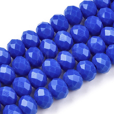 Opaque Solid Color Glass Beads Strands EGLA-A034-P3mm-D32-1