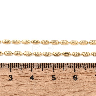 Brass Column Link Chain Necklace Making AJEW-B189-02G-1