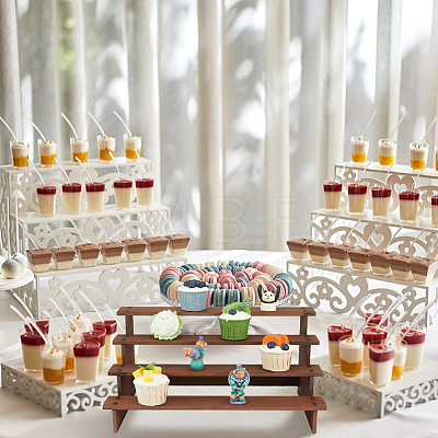 4-Tier Wood Organizer Display Riser Rack ODIS-WH0329-97-1