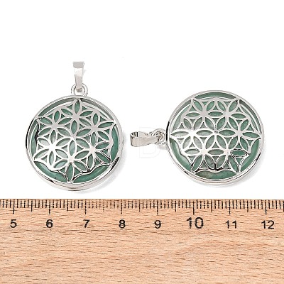 Natural Amazonite Pendants GG-CBA0251-10I-P-1