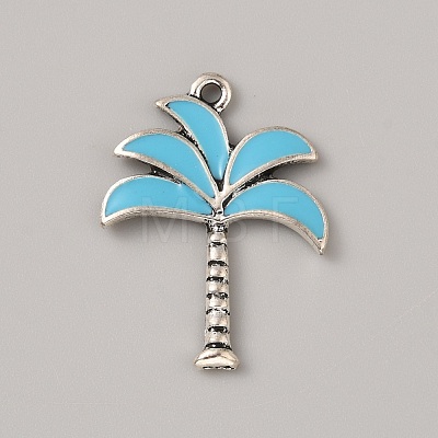 Ocean Theme Alloy Enamel Pendants ENAM-CJC0022-14D-AS-1