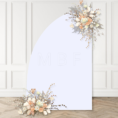 Cloth D-shaped Arch Backdrop Cover for Birthday Party Wedding Baby Shower Decorations DIY-WH20079-043A-1