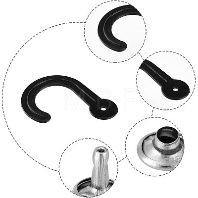 60Pcs Plastic Sock Hooks FIND-HY0001-02-1