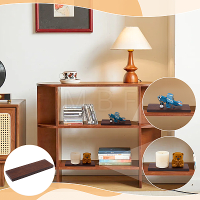1Pc Rectangle Wood Display Pedestals AJEW-WH0485-37C-1