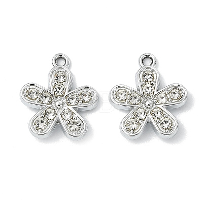 Alloy Crystal Rhinestone Pendants ALRI-T012-04D-P-1