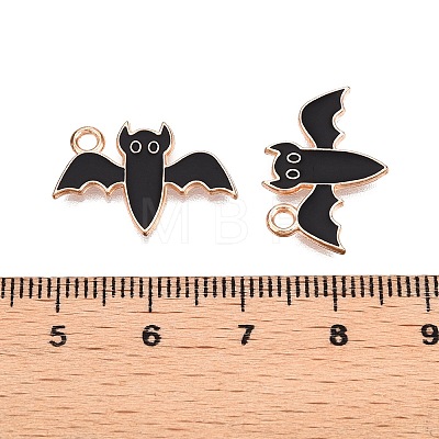 Halloween Theme Alloy Enamel Pendants PALLOY-N176-44-RS-1