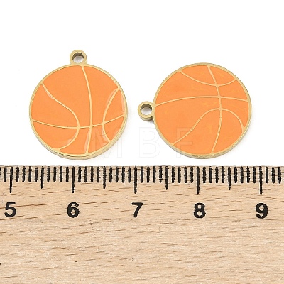 304 Stainless Steel Enamel Pendants STAS-Z190-07G-06-1