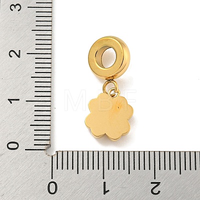 Ion Plating(IP) 304 Stainless Steel European Dangle Charms LS-STAS-U005-41G-1