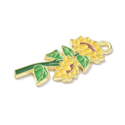 Alloy Enamel Pendants ENAM-P258-04D-G-1