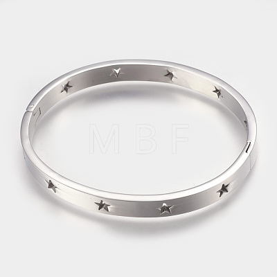 304 Stainless Steel Bangles BJEW-P192-13P-1