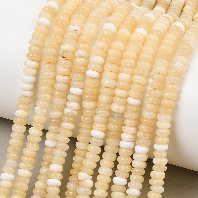 Natural Yellow Jade Beads Strands GG-NH0014-B02-1