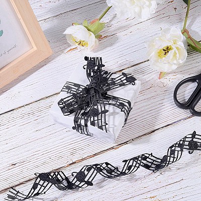 Hollow Lace Embossing Ribbon Tape DIY Sewing Wedding Decoration Accessories OCOR-WH0046-02-1