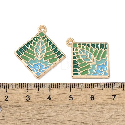 Rack Plating Alloy Enamel Pendants FIND-I038-04D-1