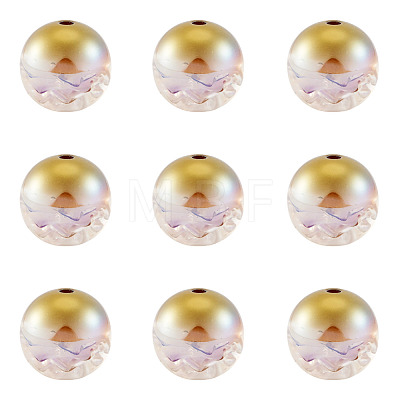 10Pcs Resin Beads PACR-TA0001-33G-1