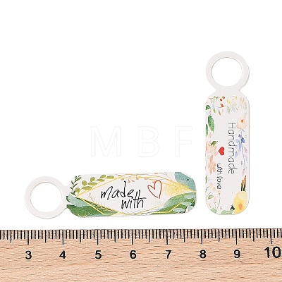 100Pcs Paper Leaf Printed Price Tags CDIS-H007-09-1