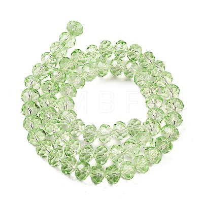 Transparent Baking Paint Glass Beads Strands DGLA-A034-T8mm-D11-1