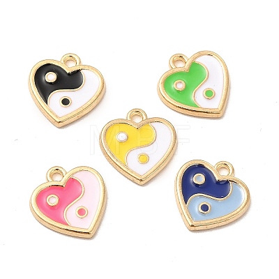 Alloy Enamel Charms ENAM-M053-06G-1