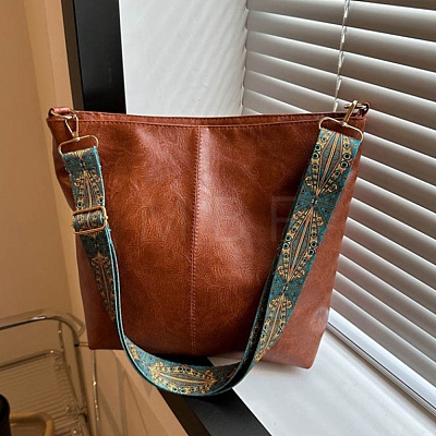 Imitation Leather Crossbody Tote Bag PW-WG85417-04-1