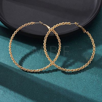 304 Stainless Steel Hoop Earrings EJEW-S250-02A-G-1