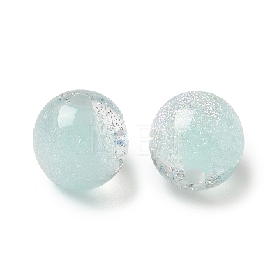 Two Tone Resin Beads RESI-Q025-02B-F-1