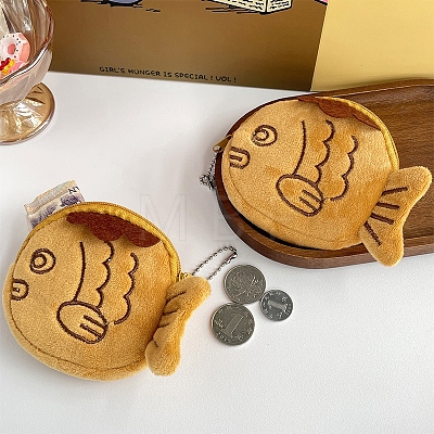 Plush Fish Zipper Wallets PW-WG28570-01-1
