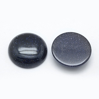 Synthetic Blue Goldstone Cabochons G-E492-A-08-1