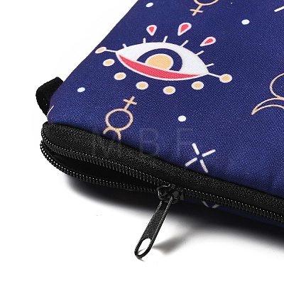 Evil Eye Theme Polyester Cosmetic Pouches ABAG-D009-01K-1