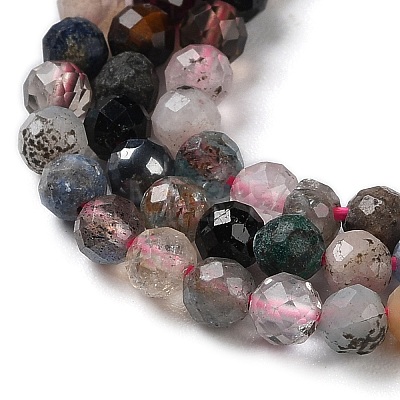 Natural & Synthetic Gemstone Beads Strands G-G048-A02-01-1