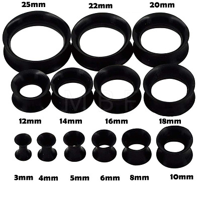 4 Pairs 4 Colors Silicone Ear Gauges WG56CA4-03-1