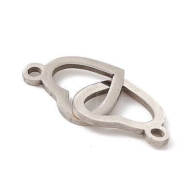 Non-Tarnish 304 Stainless Steel Connector Charms STAS-E179-09P-1