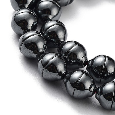 Synthetic Non-Magnetic Hematite Beads Strands G-H303-B18-1