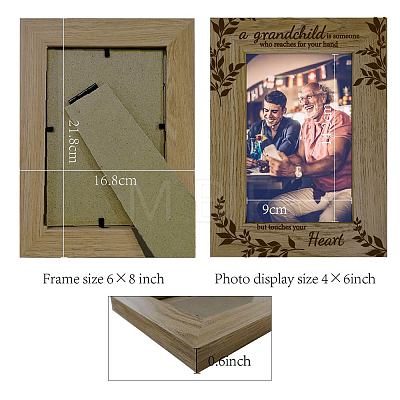 Natural Wood Photo Frames AJEW-WH0292-062-1