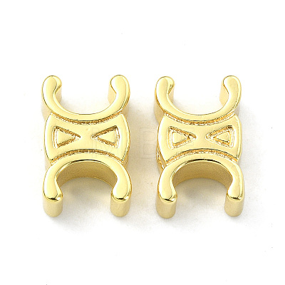 Rack Plating Brass Spacer Beads KK-B072-43G-1